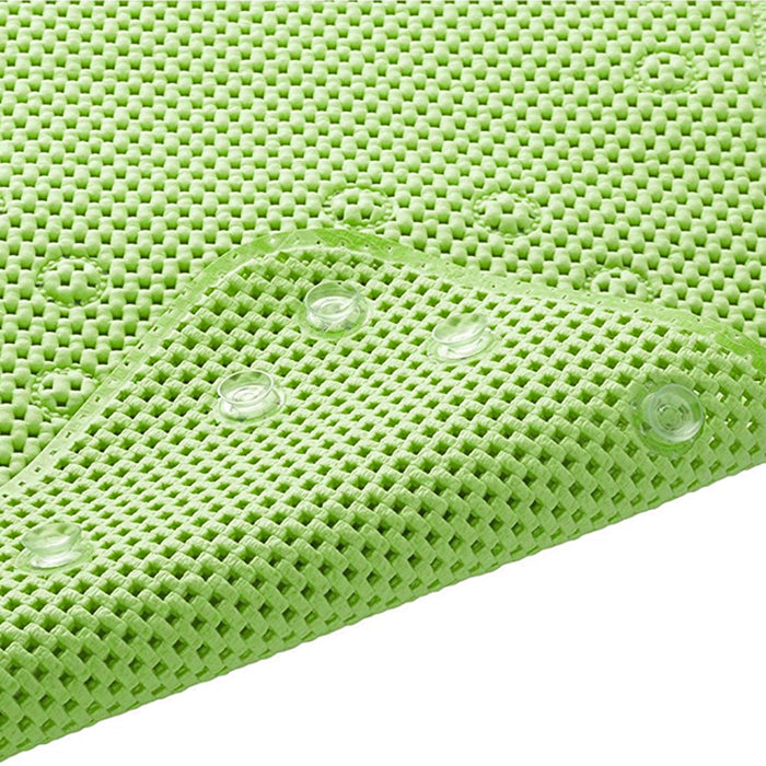 1 Pc Comfort Cushion Bath Tub Mat Suction Cups 17" x 35.5" Large Long Non Slip