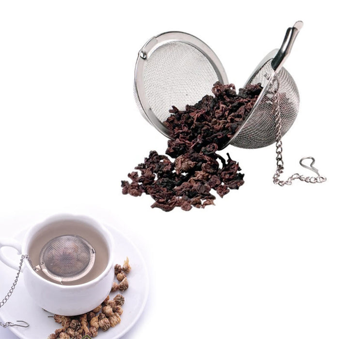 2 X Tea Infuser Ball Mesh Stainless Steel Strainer Filter Diffuse Loose Leaf