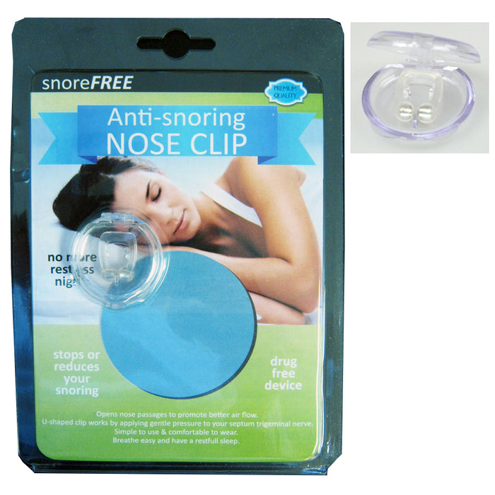 1 Stop Snore Anti Snoring Nose Clip Sleep Quiet Aid Guard Night Device Case New
