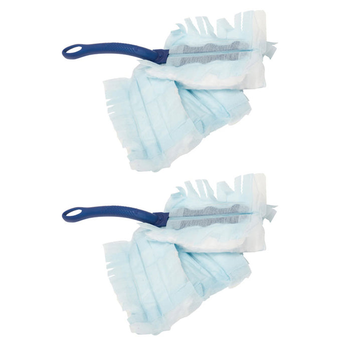 2 Pack Spic & Span Microfiber Disposable Duster Refills Clean Removes Dust Dirt
