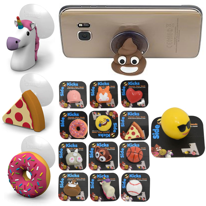 2 Pc Character Emoji Cell Phone Stand Fidget Holder Suction Grip Mount Universal