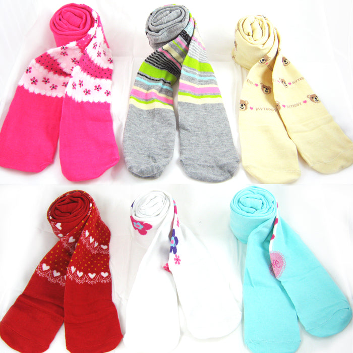6 Pc Girls Pantyhose Stockings Stretch Ballet Socks Children Pants Kids Tights
