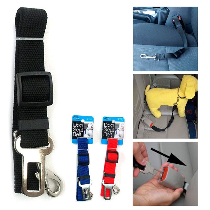 1 Pet Seat Belt Dog Safety Adjustable Clip Car Auto Travel Vehicle Safe Puppy