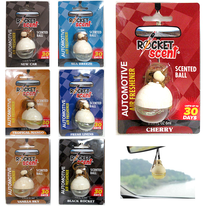 4 Pc Car Home Office Hanging Air Freshener Diffuser Bottle Perfume Scented Auto