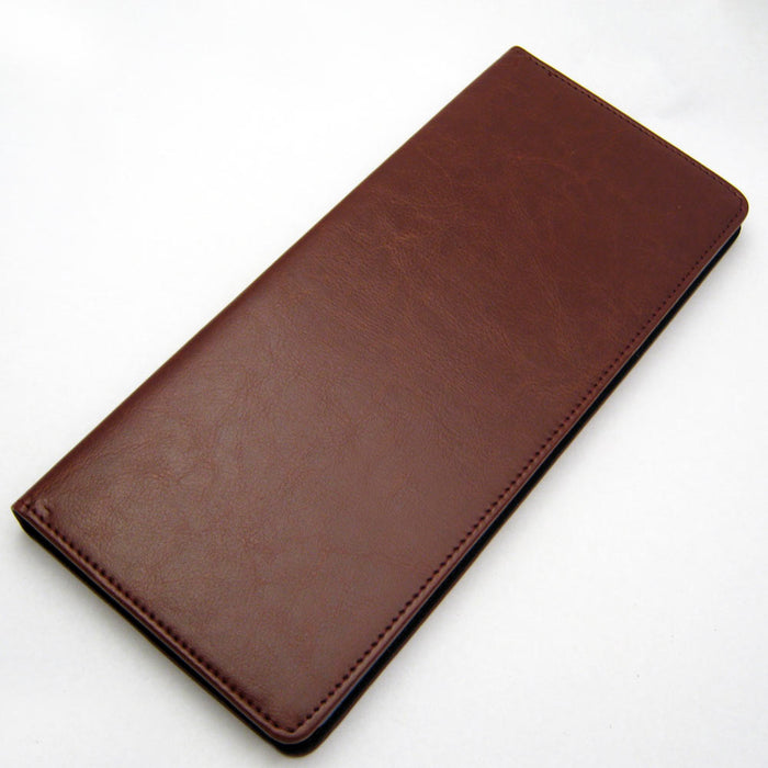 Business Card Holder Leather Travel Book 96 Count Book Style Credit Wallet Case