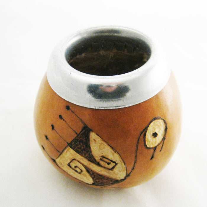 Mate Gourd Yerba Tea With Bombilla Straw Kit Argentina Drink Artisan Handmade