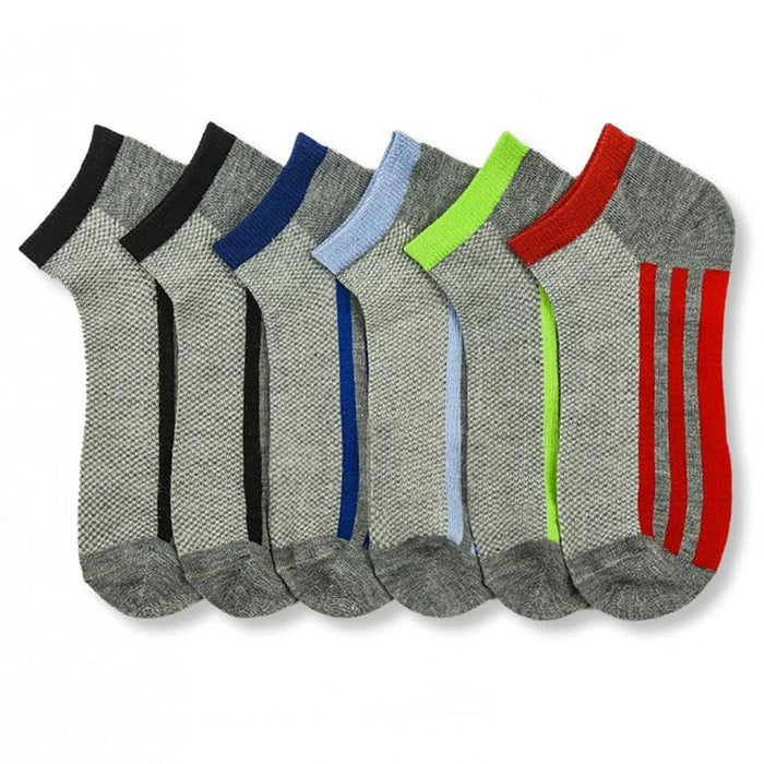 3 Pairs Ankle Quarter Crew Mens Stretchy Socks Low Cut Size 9-11 Sport 6 Styles