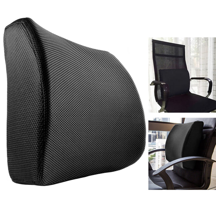 1pc Seat Cushion For Office Chair, Car Back Support Lumbar Pillow