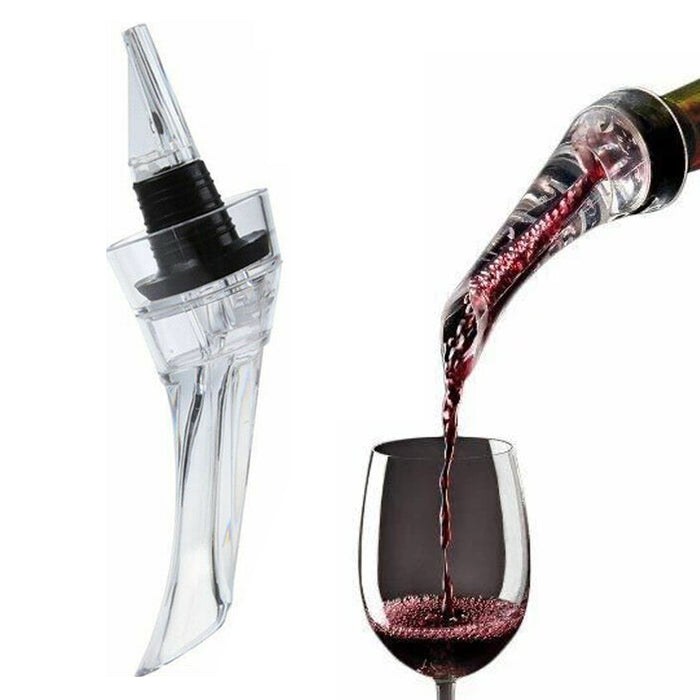 2 Pc Aerator Spout Bottle Pourer Pour Stopper Dispenser Liquor Olive Wine Oil