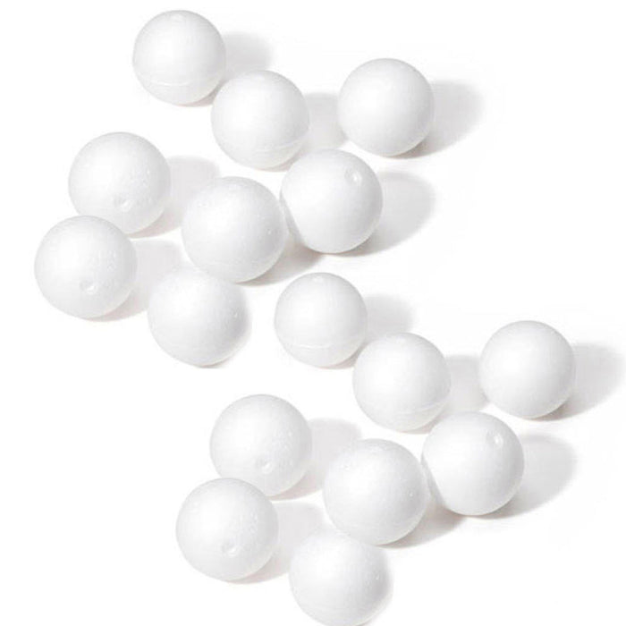 72 Ct Foam Balls 1.5" Round White Polystyrene Foam Sphere Art Craft