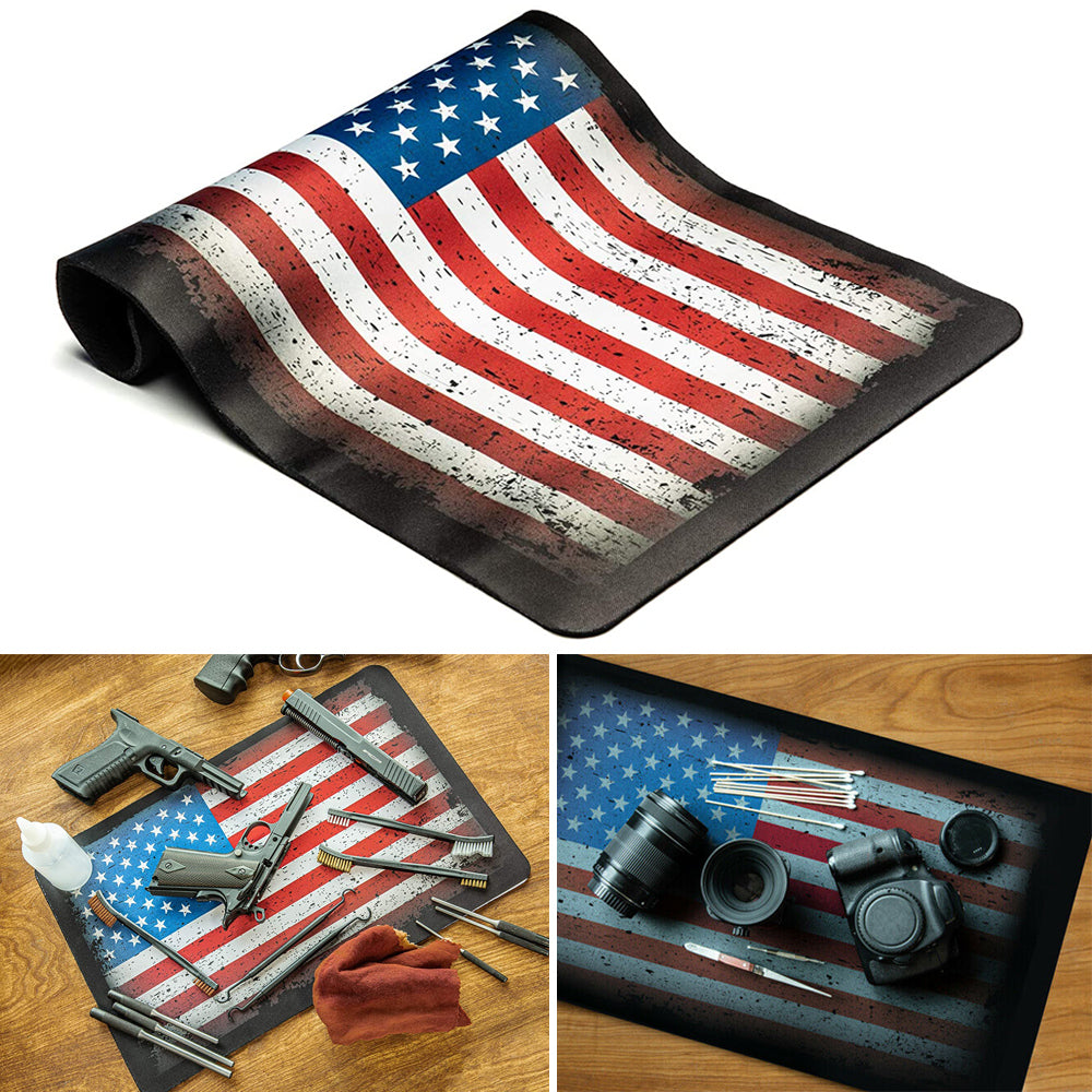 1 Non-Slip Cleaning Mat American Flag Design Gunsmith Gun Maintenance —  AllTopBargains