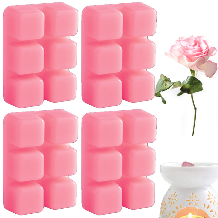 2 Pk Cube Rose Wax Melts Candle Warmer Scented Fragrance 2.5oz Aroma Therapy
