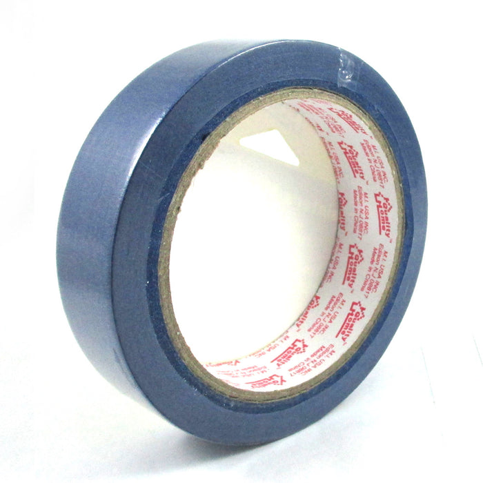 12 Rolls Painters Blue Masking Tape 1 Inch x 18Yds Less Edge Bleed Multi-Surface