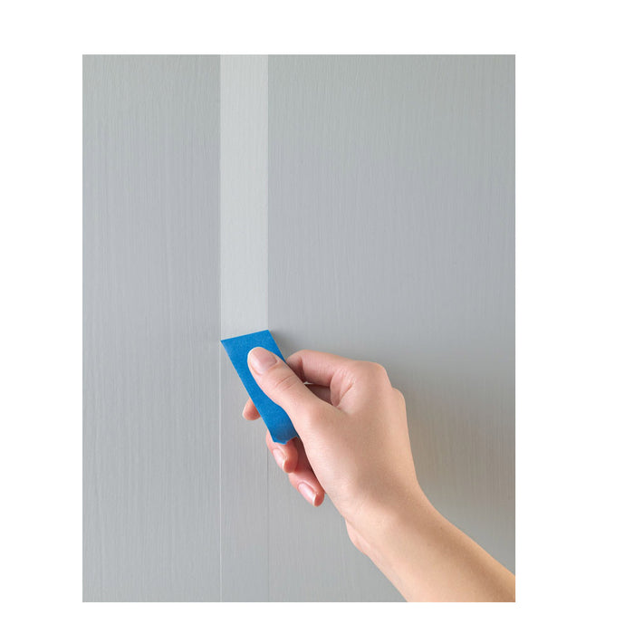 12 Rolls Painters Blue Masking Tape 1 Inch x 18Yds Less Edge Bleed Multi-Surface