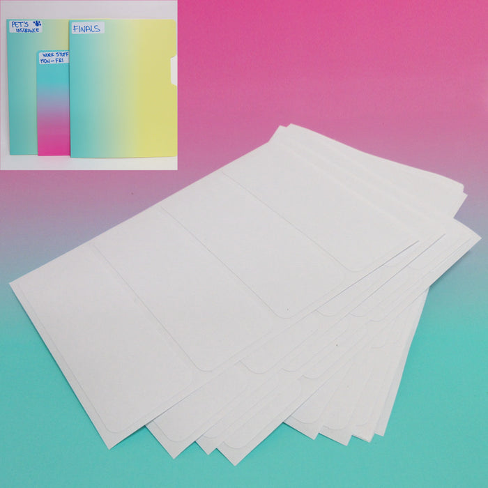 256 Blank Stickers White Labels 2 3/4" X 1" Self Adhesive Crafts Personalize Tag
