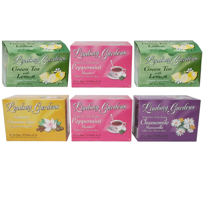 6 PackTea Bags Detox Herbal 100% Premium Flavor 104 Pcs Detox Assorted Flavors