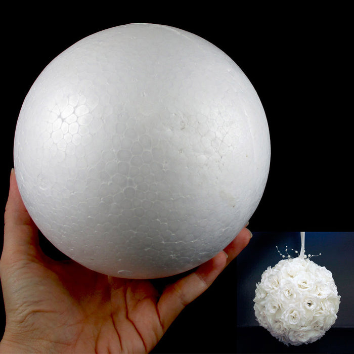 2 Styrofoam Balls 6" School Christmas Arts Crafts Modeling Smooth Polystyrene !