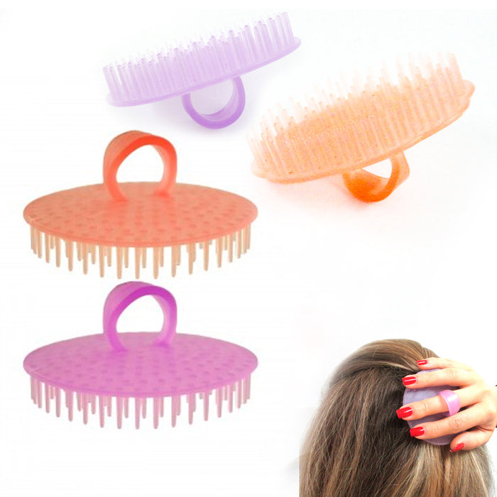 4 Hair Shampoo Scalp Body Massage Brush Comb Conditioner Clean Shower Care Salon