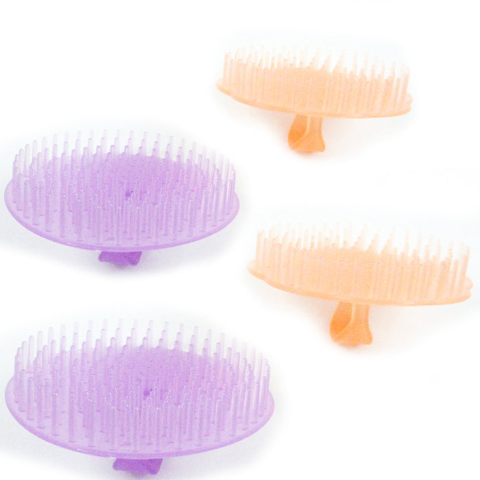 4 Hair Shampoo Scalp Body Massage Brush Comb Conditioner Clean Shower Care Salon