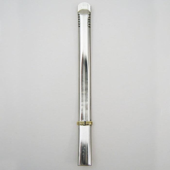 Stainless Steel Flat Straw Bombilla Filtered M24 Surgical steel ships from USA