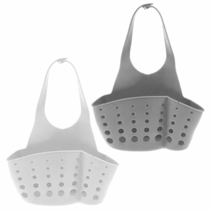 4 Pc Kitchen Organizer Sink Rack Caddy Hang Basket Dish Sponge Holder Soap Bar