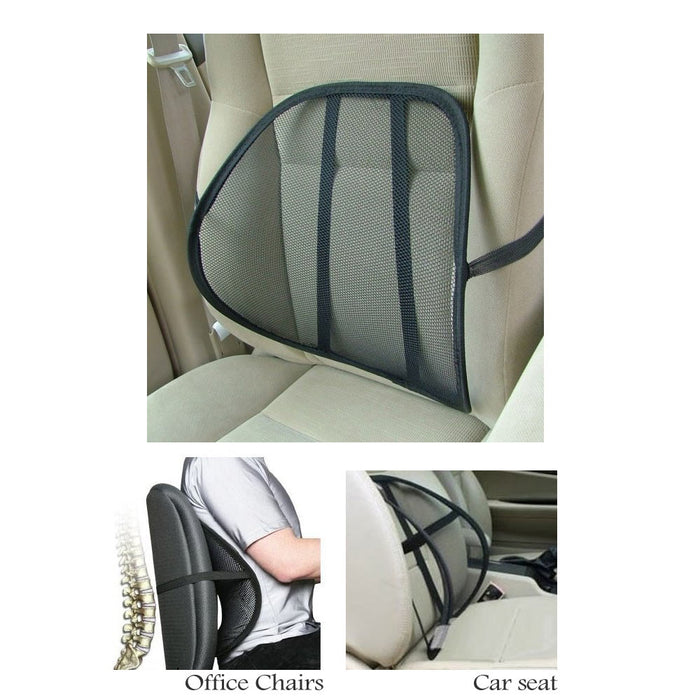 Breathable Lumbar Support Cushion Mesh Back Support for Car Seats Office  Chairs