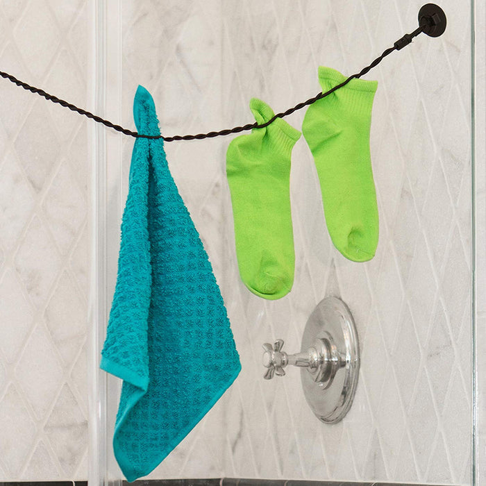 Travel Clothesline Single Clothes Line Dryer Indoor Outdoor Portable Camping 90"