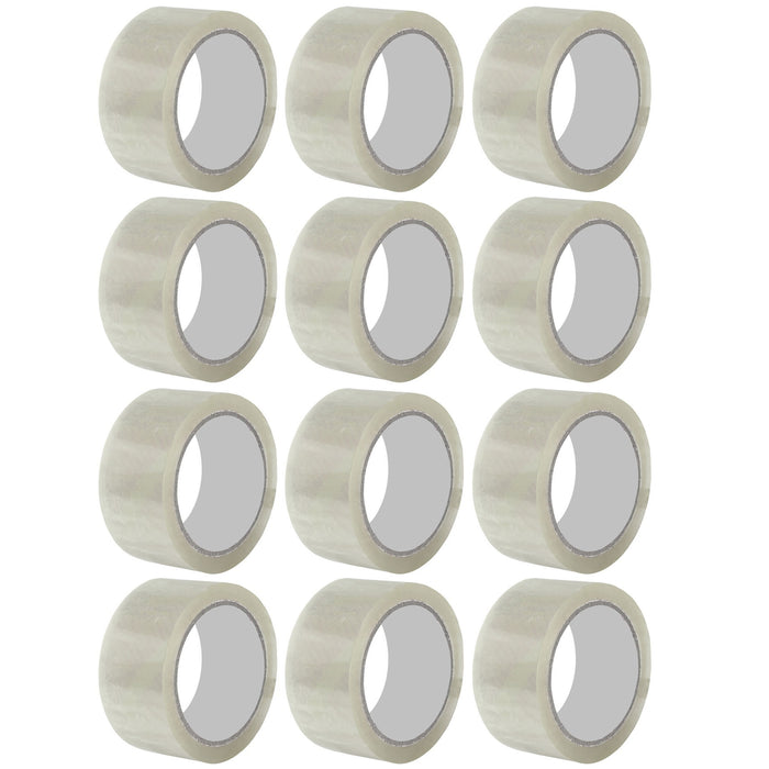 24 Rolls Carton Sealing Clear Packing Shipping Box Tape Packaging 1.89" X 55 Yds