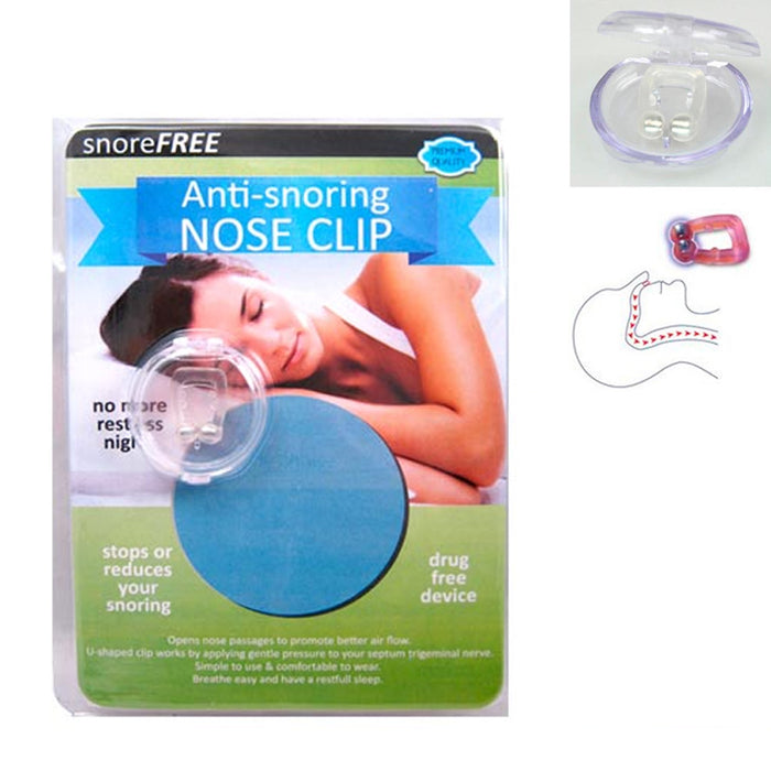 Anti Snoring Nose Clips Stop Snore Free Sleep Aid Guard Night Device On Tv New
