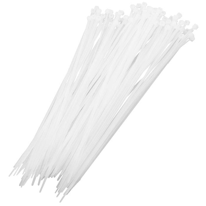 200 Pc Clear Nylon UV Resistant Cable Wire Zip Tie 40 lbs Heavy Duty 12" Cords