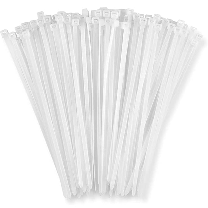 100 X Clear Heavy Duty Nylon Cable Zip Ties 12" Wire Cords Temperature Resistant