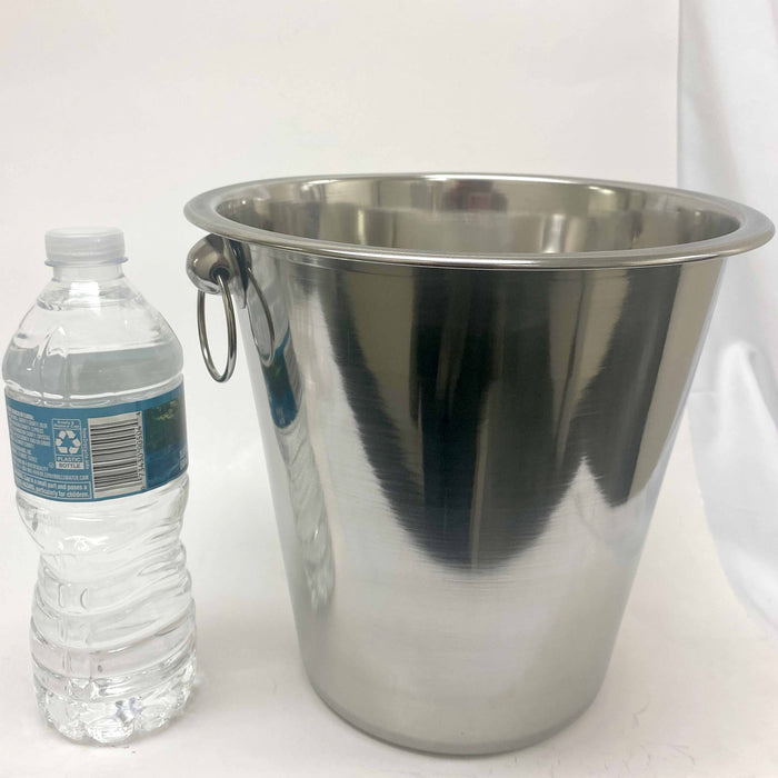 2 Large 4qt Ice Bucket Wine Chiller Champagne Beer Chest Cooler Party Tub Steel