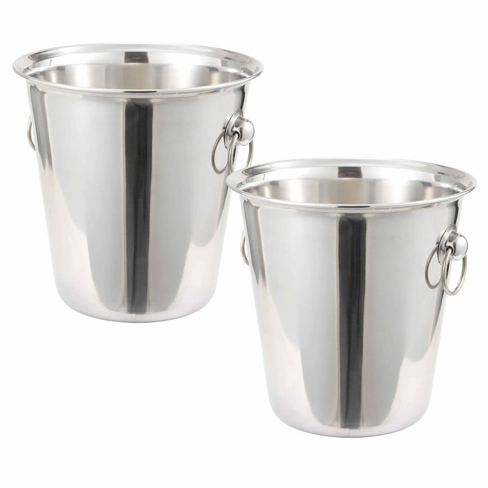 12 Stainless Steel Champagne Ice Bucket Wine Chiller Beer Cooler Tub Large 4qt