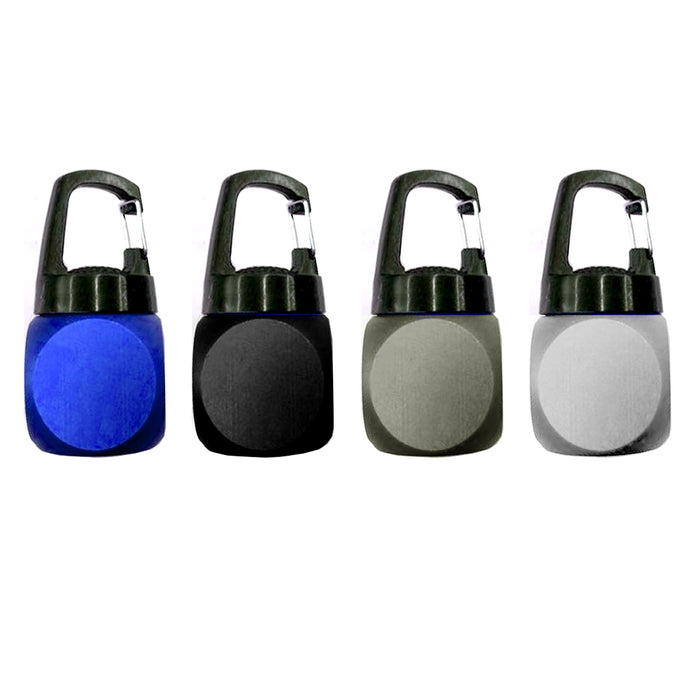 2 X COB LED Cube Keychain Carabiner Flashlight Camp Working Handy Light Portable