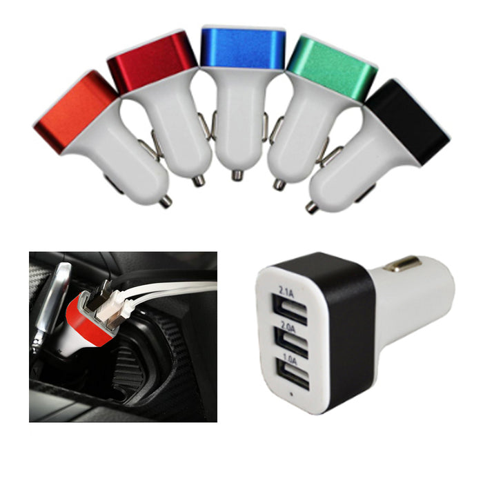 2 x 3-Port USB Fast Charging Rapid Car Charger Adapter Android Samsung Galaxy LG