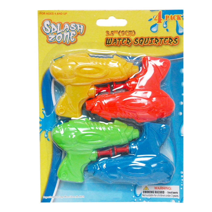 4 Squirt Guns Kids Water Toy Pump Shooter Blaster Swimming Pool Play Fun Bathtub