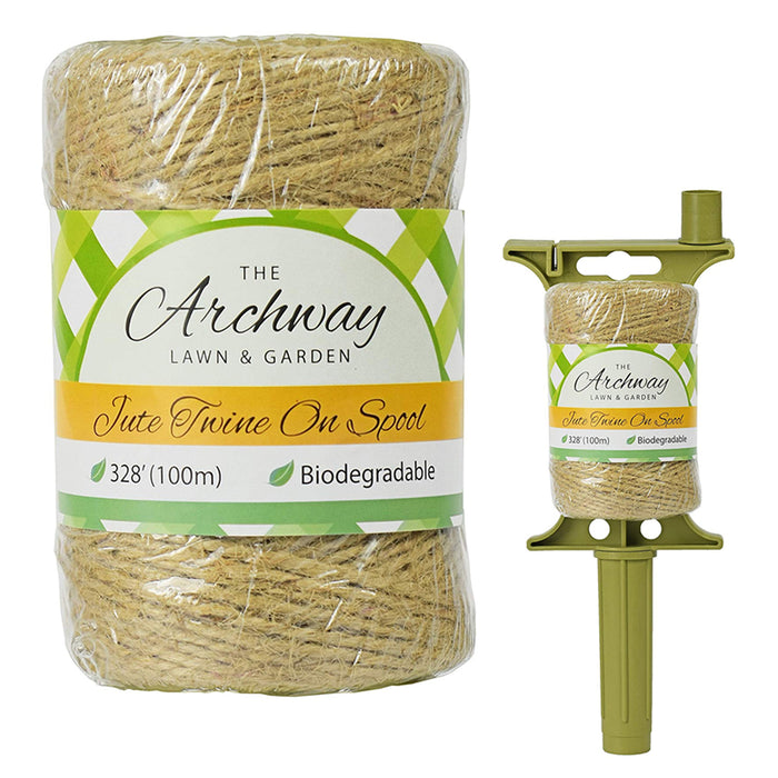100M Natural Premium Jute Twine String on Spool Cord Rope Crafts