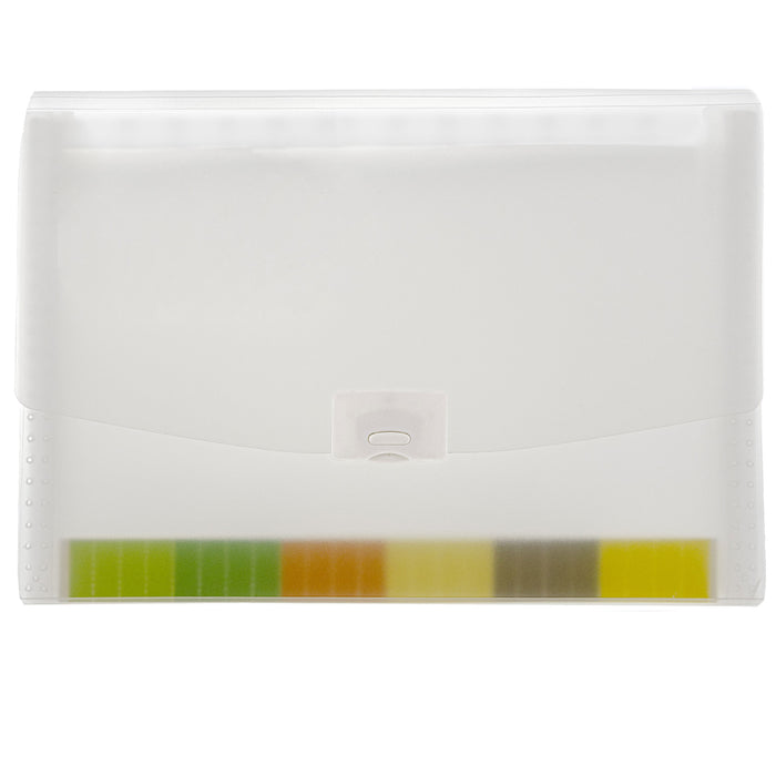 4 Pc Expanding File Folder Organizer Storage Document Holder 13 Pockets Clear