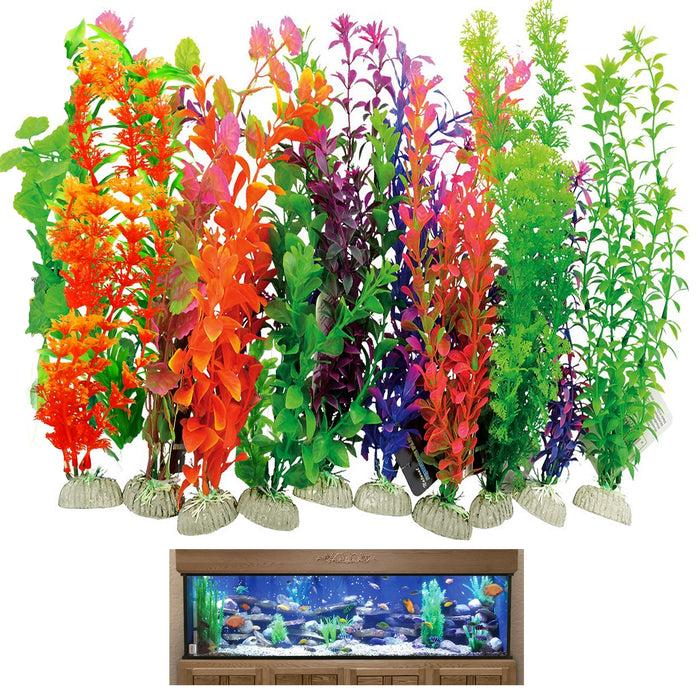 3 Pc Aquarium Artificial Plants 14 Tall Fish Tank Grass
