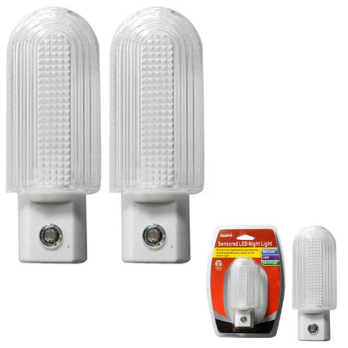 12 Pc Plug-in LED Night Lights Lamp Dusk Auto Light Sensor Hallway Kitchen Bathroom