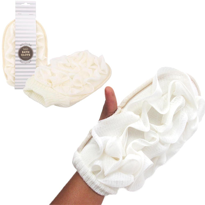 Exfoliating Bath Glove Stimulating Shower Sponge Cleansing Loofah Body Scrubber