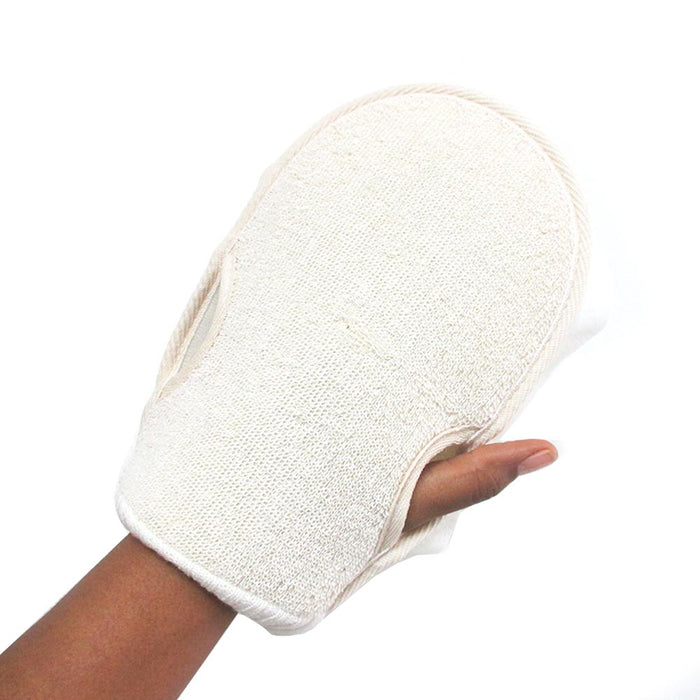 2 pc Exfoliating Bath Glove Scrubber Skin Stimulating Shower Sponge Loofah Body