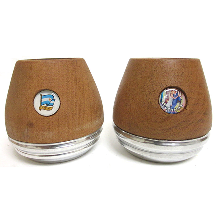 ARGENTINA MATE GOURD YERBA TEA STRAW BOMBILLA CUP HANDMADE KIT TANGO DANCE 2911