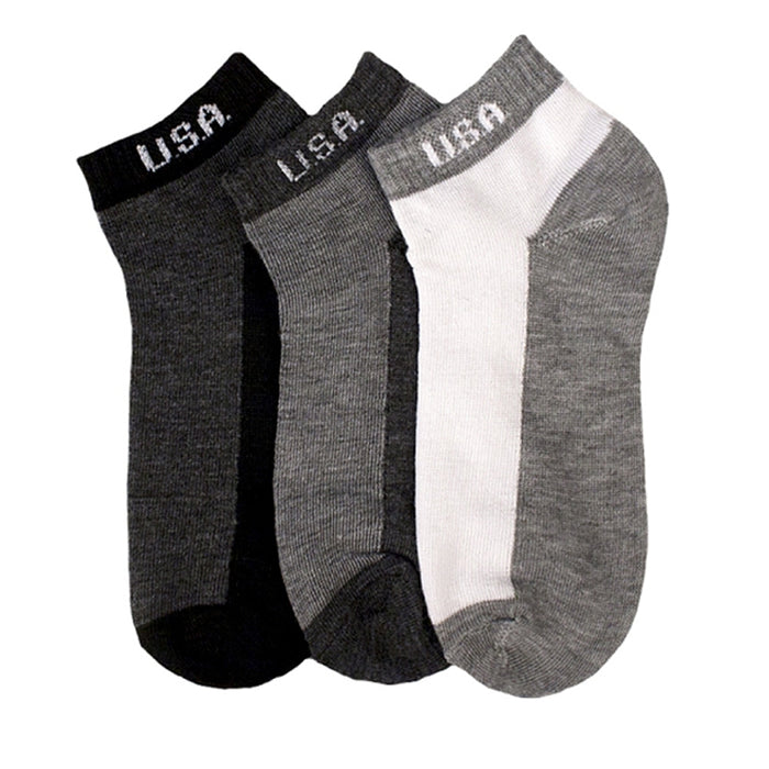 6 Pair Mens Crew Socks Quarter Ankle Sports Athletic Low Cut Stretchy Size 9-11