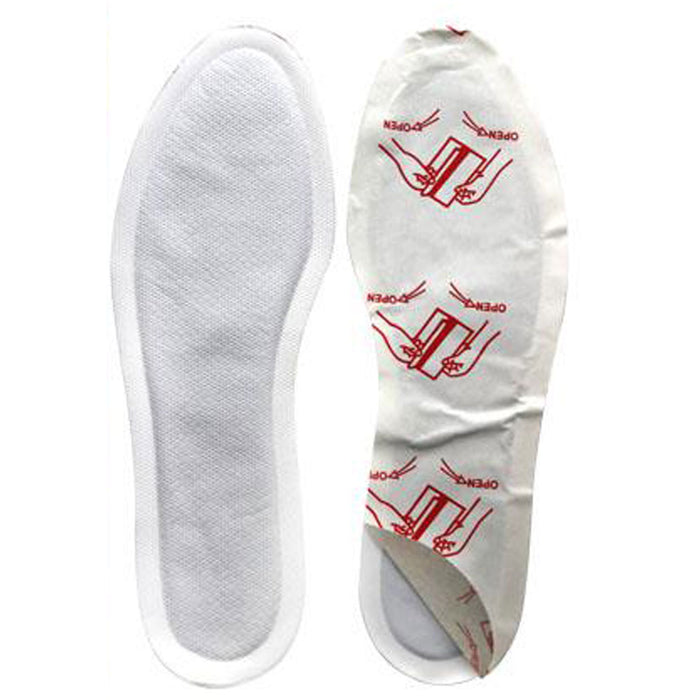 Pair Insole Foot Warmers Toe Warmer Adhesive Heat Activated Hot Feet Ski Camping