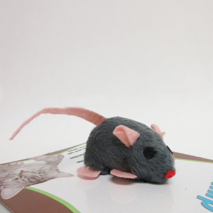 6 Cat Toy Furry Mice Catnip Rattle Mouse Scratch Chew Teeth Grinding Pet Play