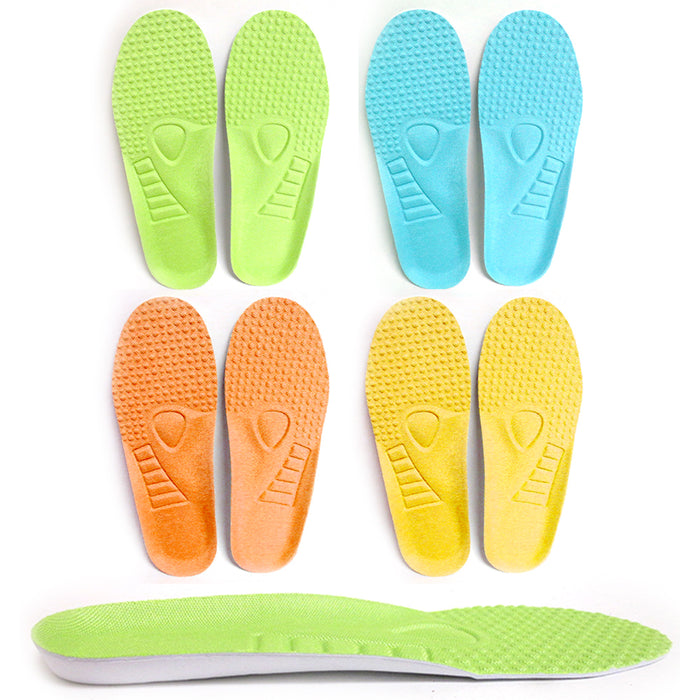 4 Pairs Unisex Shoe Insoles Pads Trainer Foot Feet Soft Comfort Heel Size 8.5/9