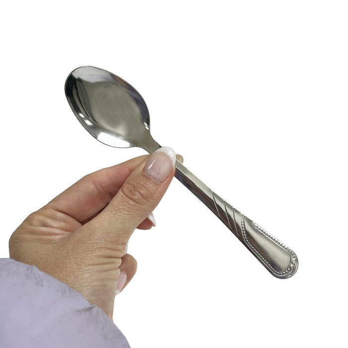 12 Pc Stainless Steel Teaspoon Silverware Set Coffee Tea Spoons Cutlery Flatware