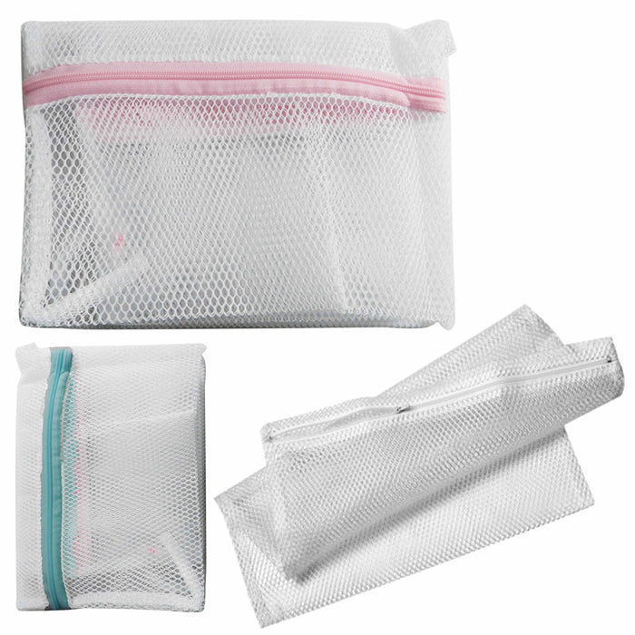 2 Pack Mesh Laundry Bag 16" x 20" Lingerie Delicates Panties Bras Wash Protector
