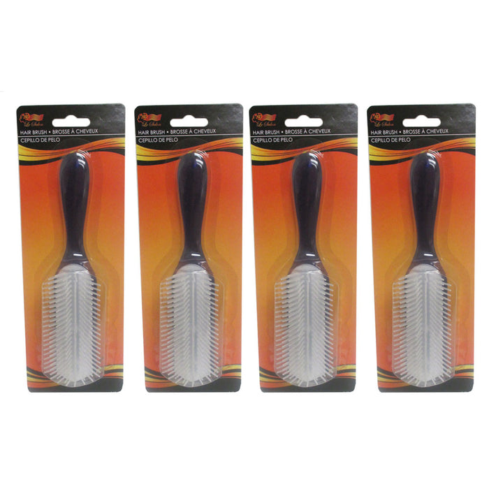 4 Pc Detangling Brush Wet Detangler Comb Hair Brush Salon Styling Tamer Shower